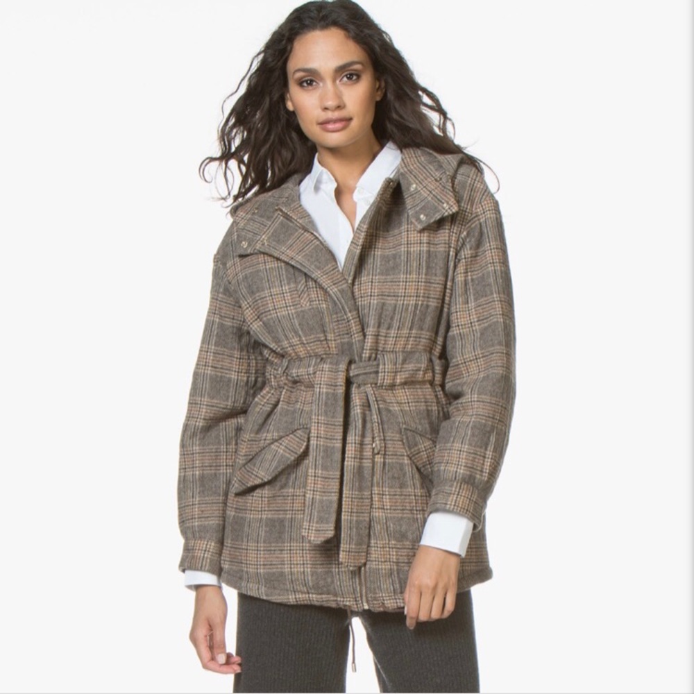 ba&sh
Cox Quilted Mid-length Coat • Brown